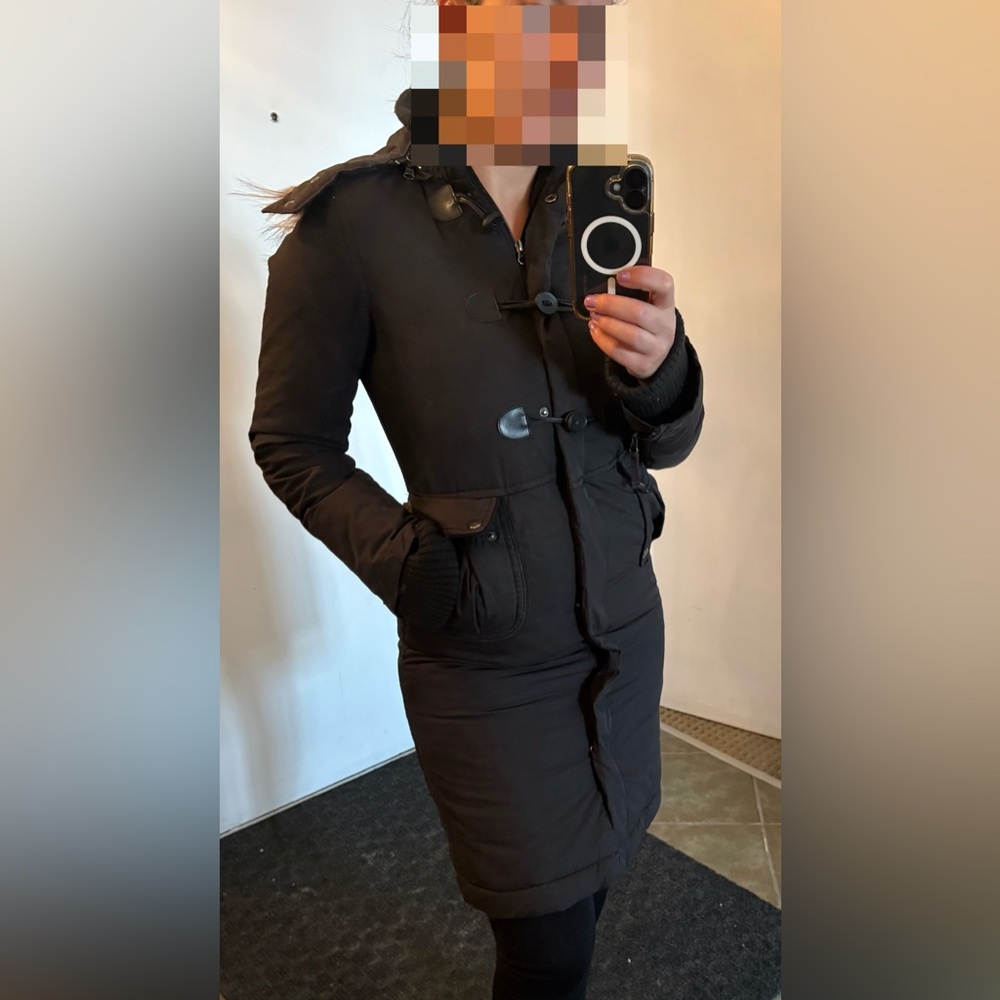 Soia & Kyo Women's Black Hooded Coat - Picture 5 of 10
